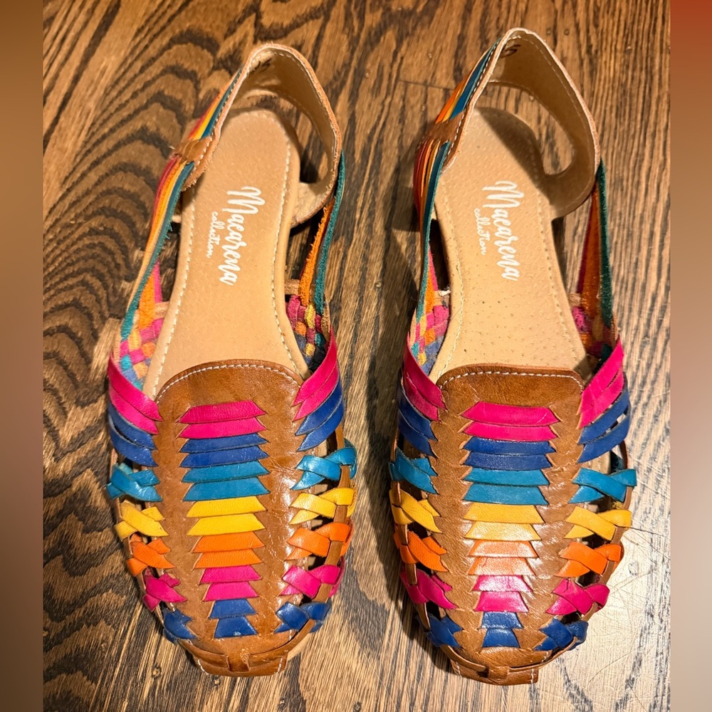 Madewell Colorful Woven Sandals espadrille 5 rainbow